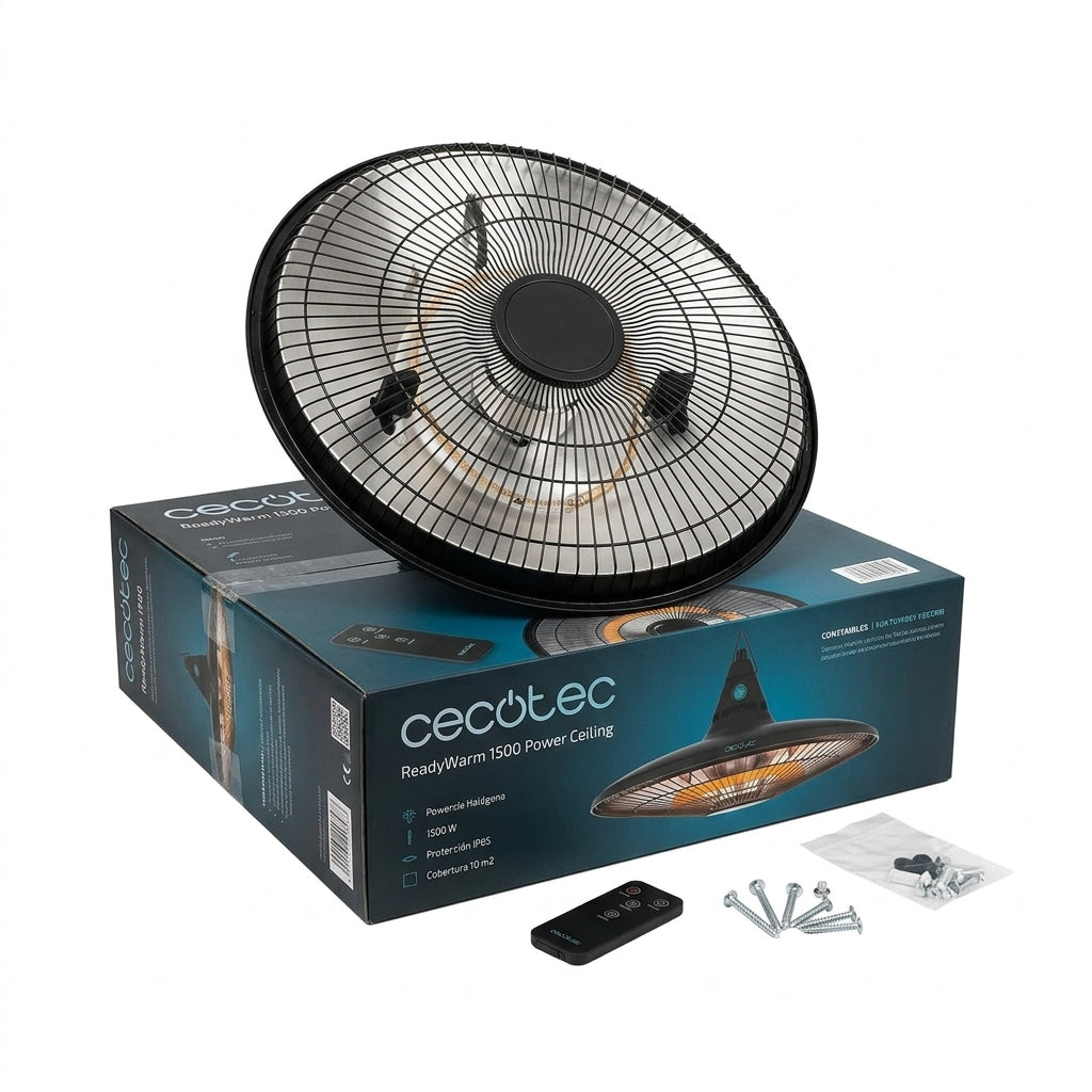 Cecotec Calefactor Eléctrico Exterior 1500W
