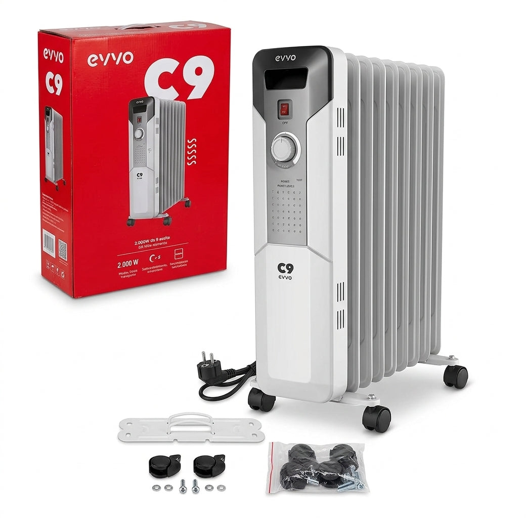 Radiador Aceite EVVO C9 2000W 9 Elementos