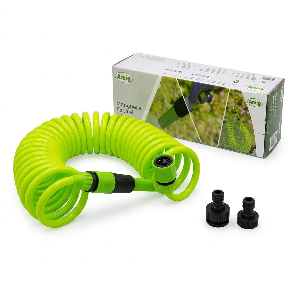 Manguera Espiral Jardín Amig Verde Pistacho